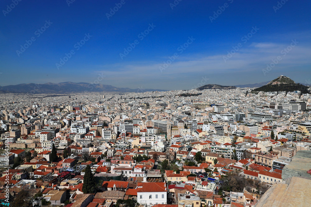 Greece Athens. view of the city from the Acropolis