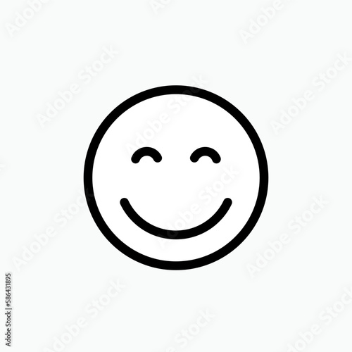 Smiley Emoticon, Happy Symbol. Funny Expression. Comedy Movie Genre Icon