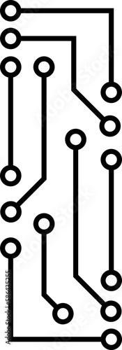i letter technology icon