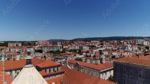 The New Cathedral of Coimbra in Portugal Aerial View