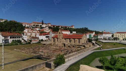 Santa a Clara a Velha Church. Coimbra, Center of Portugal