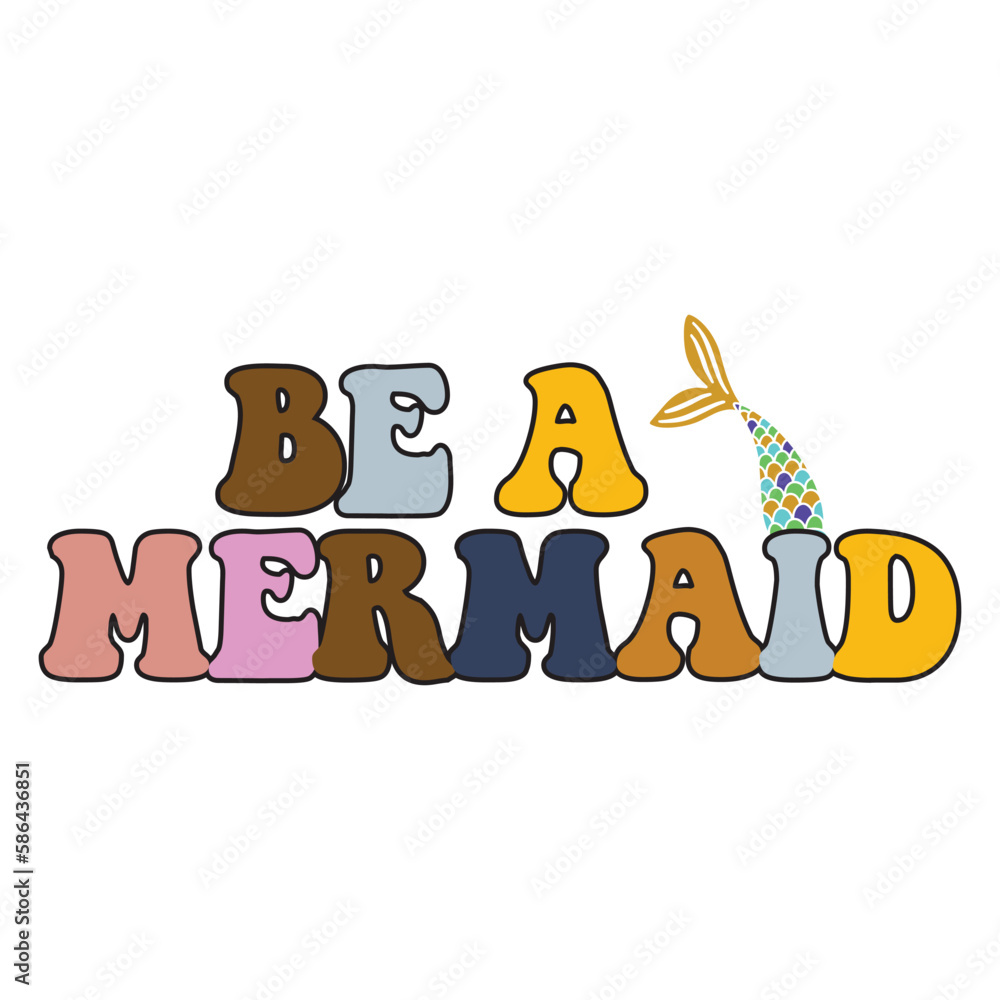 Obraz premium Mermaid Sublimation Design