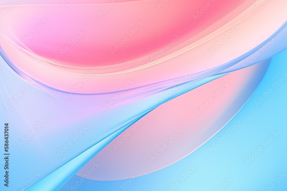 Translucent pastel smooth background with abstract multi colored waves and curves. Ai generative. Translucent pastel smooth background with abstract multi colored waves and curves. Ai generative.