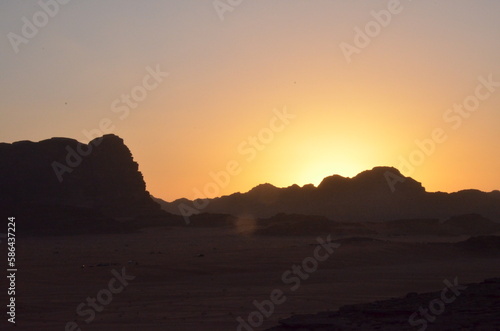  Beautiful Wadi Rum landscapes from the desert in Jordan with its pink and orange rock formations