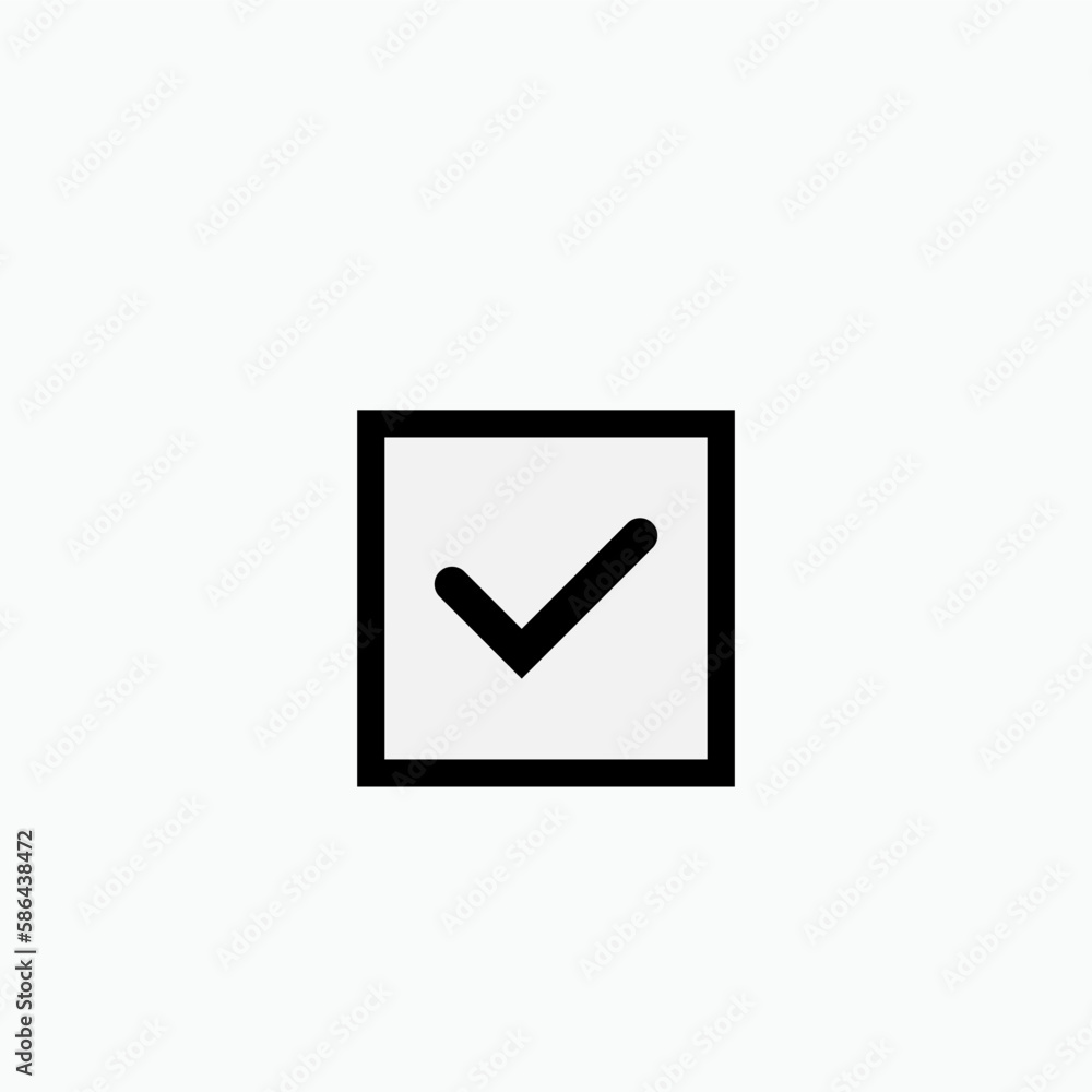 Checkmark Icon. Approve, Confirm Symbol for Design, Presentation, Website or Apps Elements - Vector. Checkmark Icon. Approve, Confirm Symbol for Design, Presentation, Website or Apps Elements - Vector.