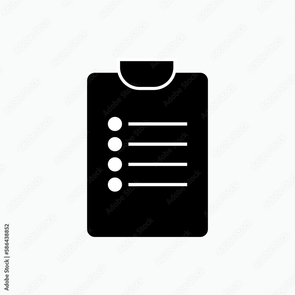 Note Icon. Resume Symbol – Vector. Note Icon. Resume Symbol – Vector.