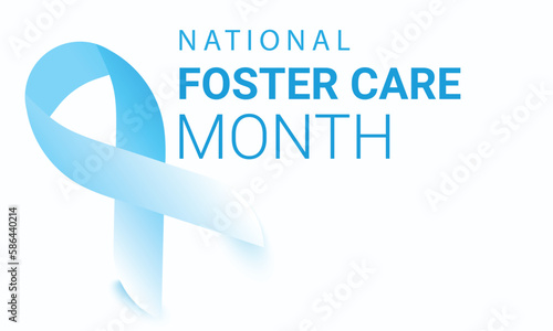 National Foster Care Month may. Template  background, banner, card, poster. vector illustration. 