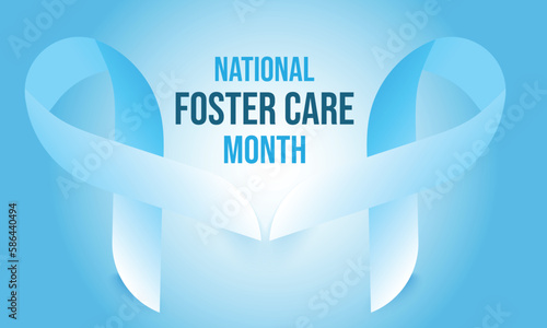 National Foster Care Month may. Template  background, banner, card, poster. vector illustration. 