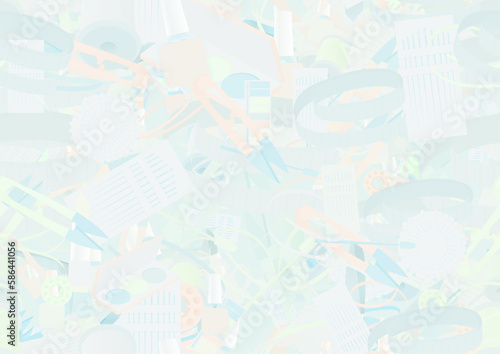 Background pattern abstract design texture. Seamless. Pastel. Theme is about tailor, striped fabric, confetti, craft, wavy, needle, pin, hobby, needlework, maquillage, stitch, repeat, decor