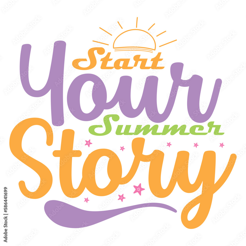 Fototapeta premium Summer SVG Design