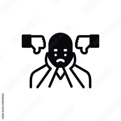 Black solid icon for sucks