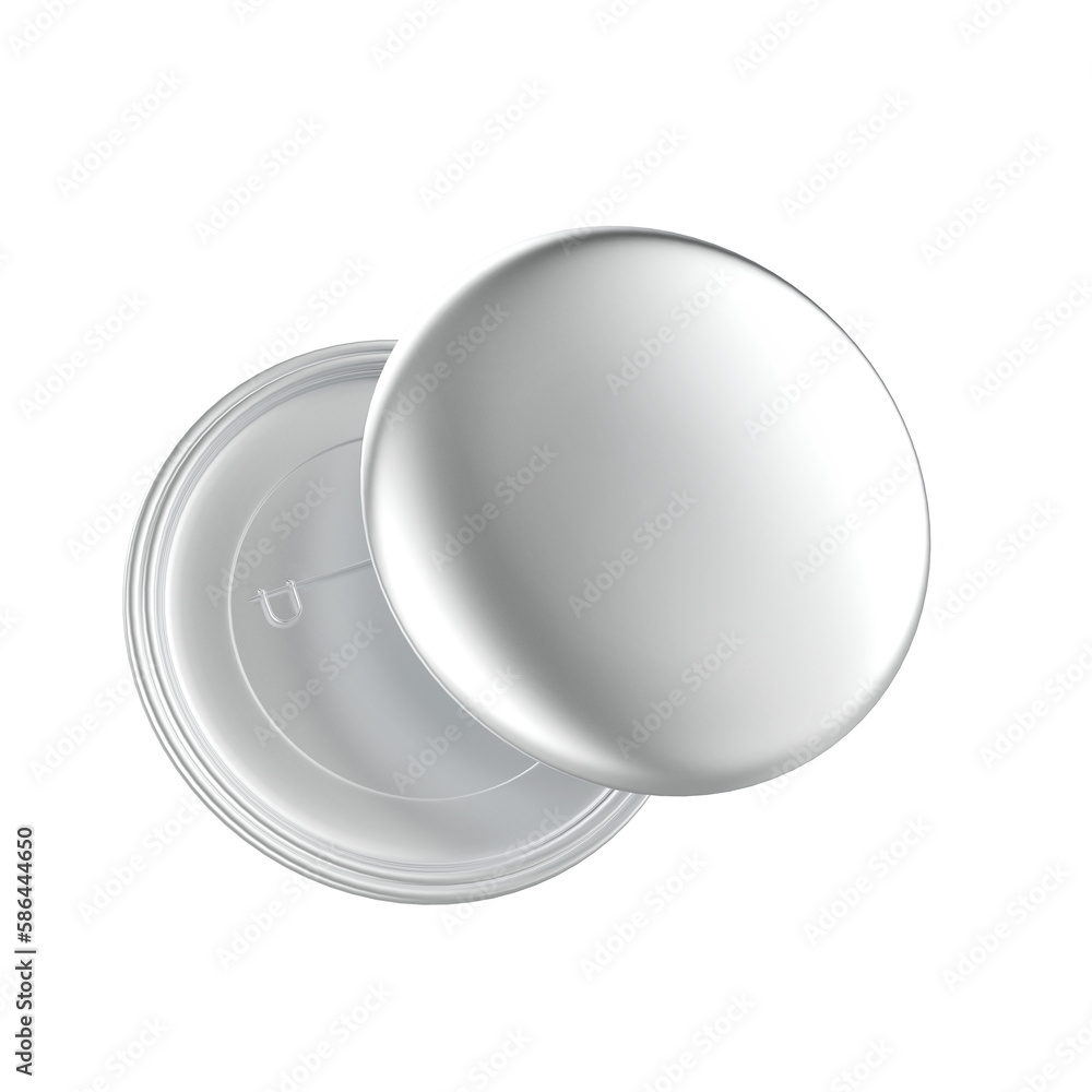 Badge button branding mockup realistic transparent Badge button branding mockup realistic transparent