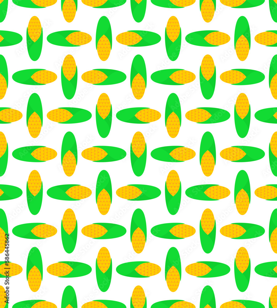 Ear of corn pattern seamless. Baby fabric texture Ear of corn pattern seamless. Baby fabric texture