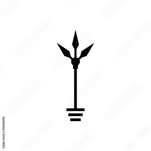 Lightning rod sign isolated. Vector illustration