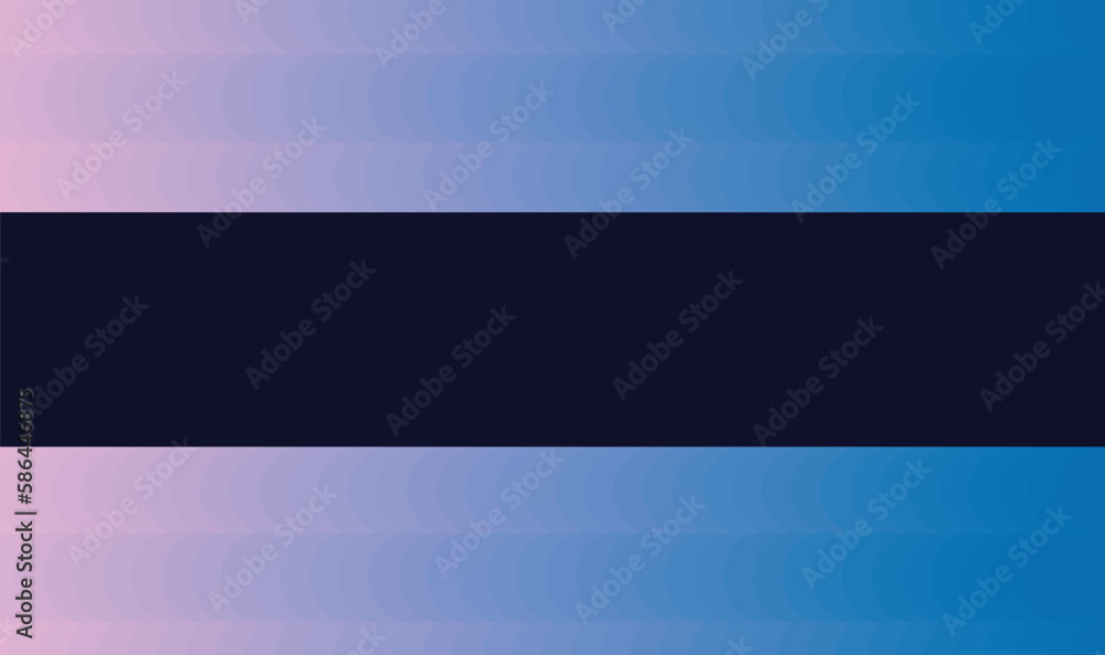 Pink and blue empty copy space vector landscape background isolated on rectangle template. Simple flat vector wallpaper for social media post, presentation, poster, brochure, paper print, and others.