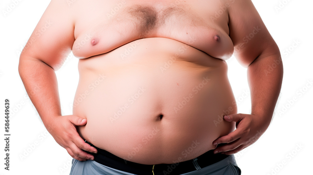 big fat man messuring his belly big fat man messuring his belly