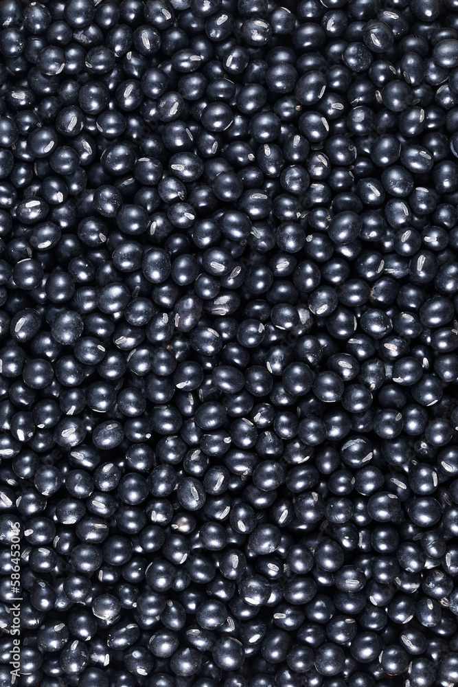 Pile of Black Soybeans (Black Soya Bean) Pile of Black Soybeans (Black Soya Bean)