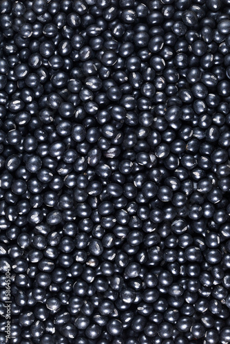 Pile of Black Soybeans (Black Soya Bean)