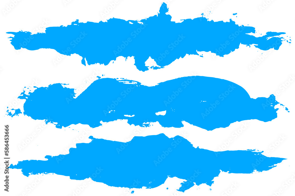 Set of watercolor splash paintings on a white background. vector illustration concept art blue Grunge texture. It resembles a cloud or a country map. Set of watercolor splash paintings on a white background. vector illustration concept art blue Grunge texture. It resembles a cloud or a country map.