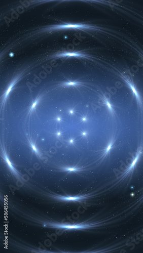 Circle shape in outer space