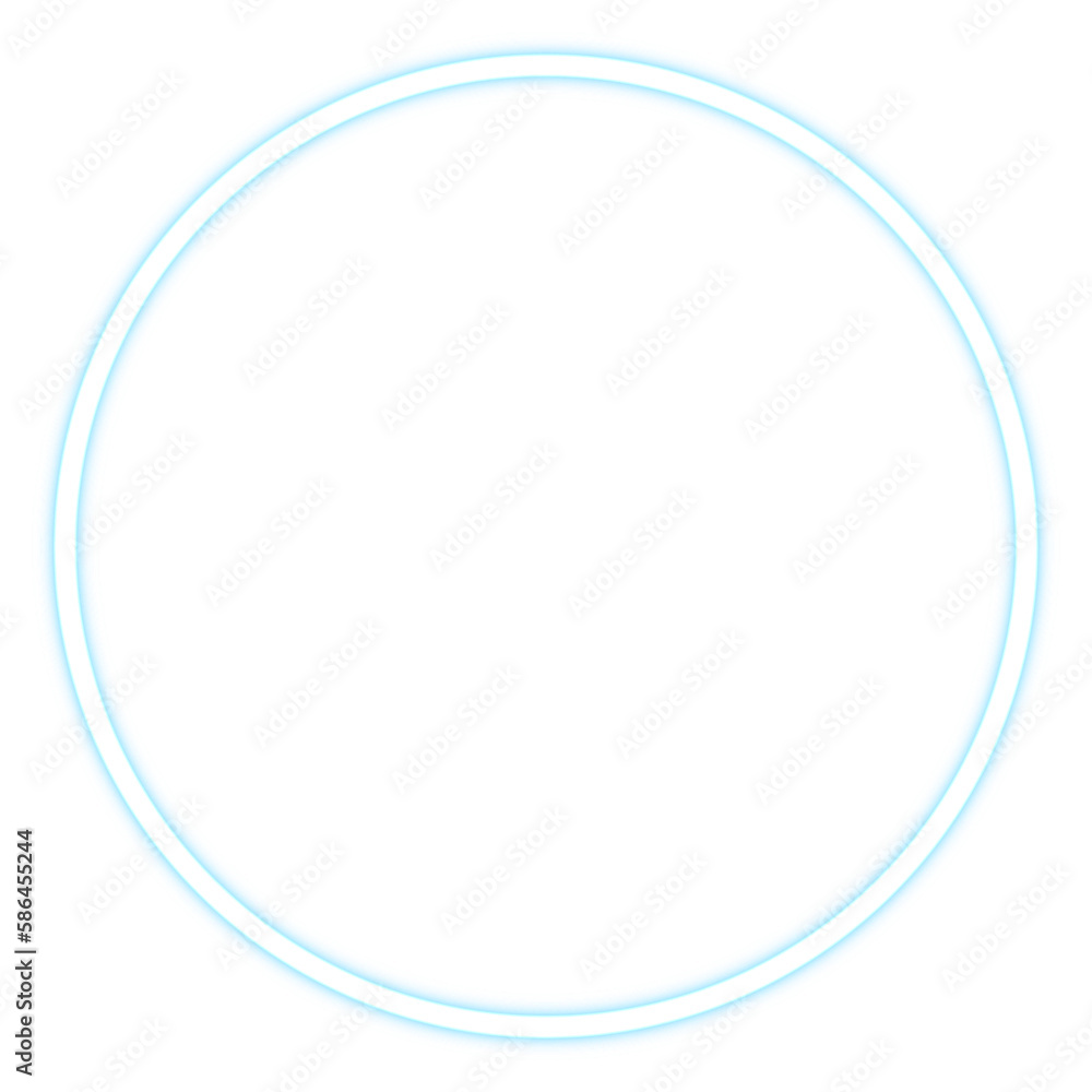 Glowing Blue Circle