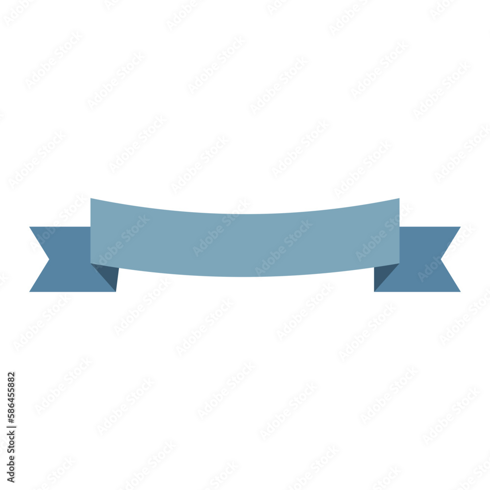Flat Ribbon Illustration Flat Ribbon Illustration