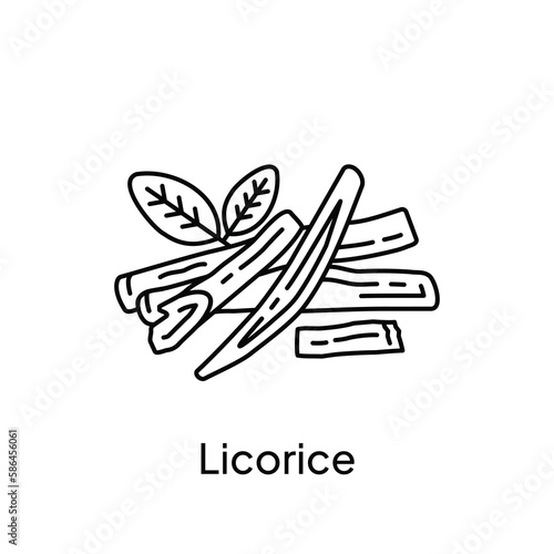 Licorice Root Natural Ingredient Illustration Design