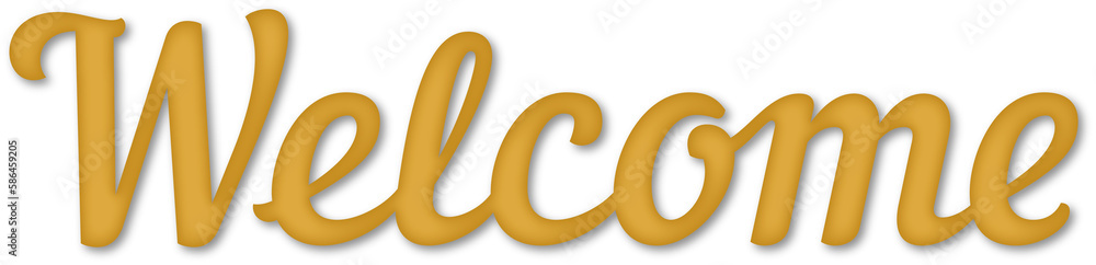 Welcome 3d Text Isolated Illustration in Transparent Background Welcome 3d Text Isolated Illustration in Transparent Background