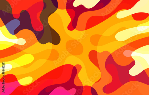 Colorful Groovy background design concept