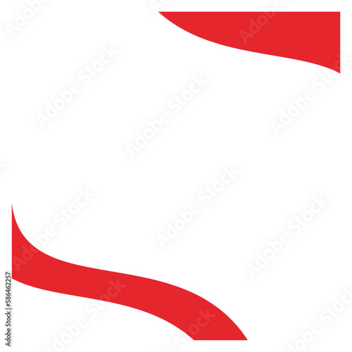 indonesia flag frame illustration design