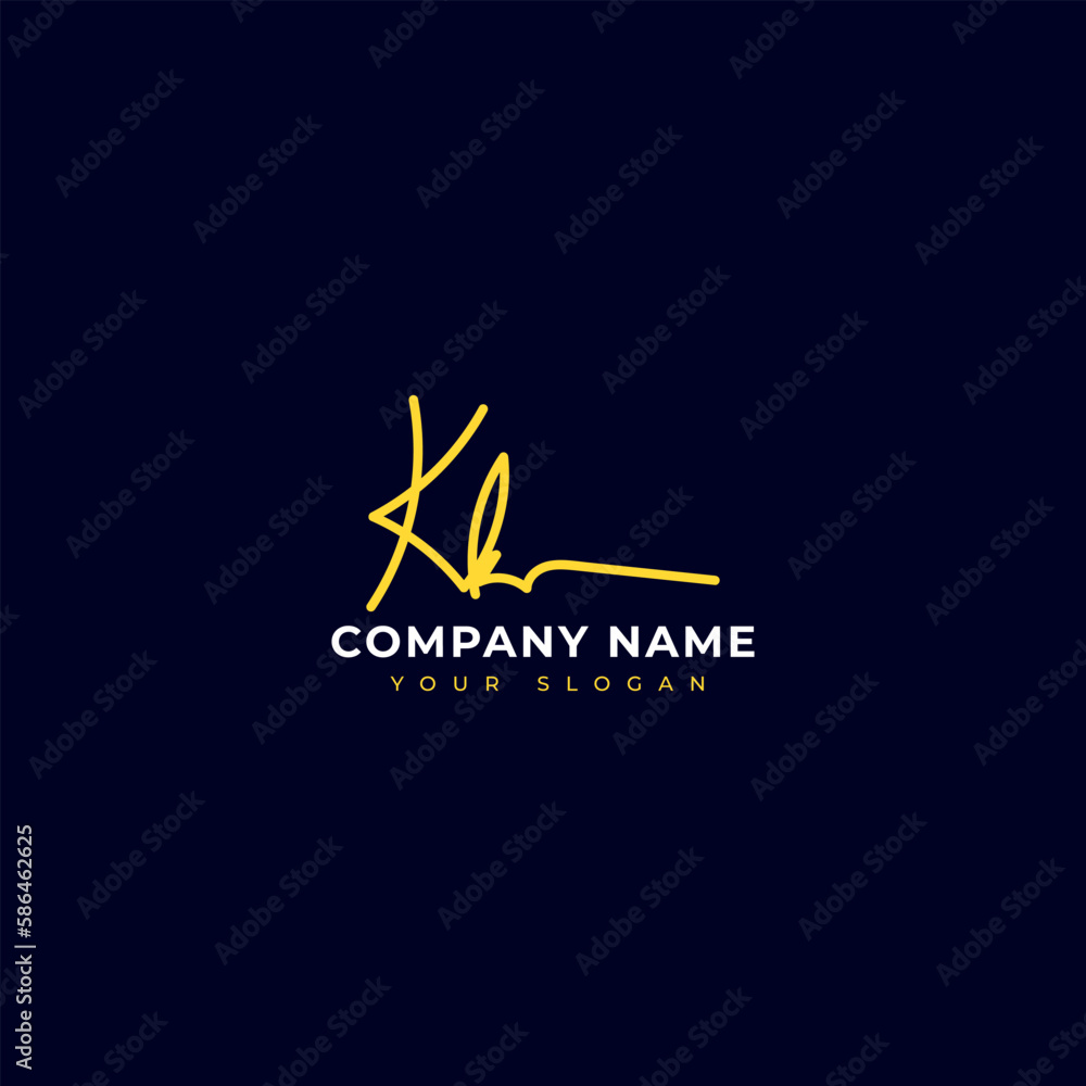 Kk Initial signature logo vector design Kk Initial signature logo vector design