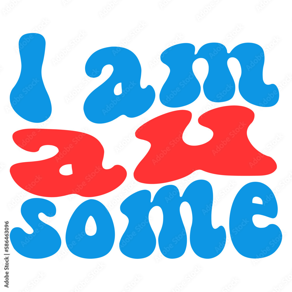 Obraz premium Retro Autism T-shirt Design, Vector