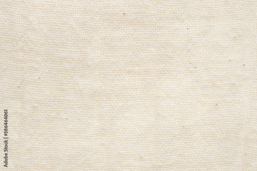 White handmade linen canvas fabric texture background White handmade linen canvas fabric texture background
