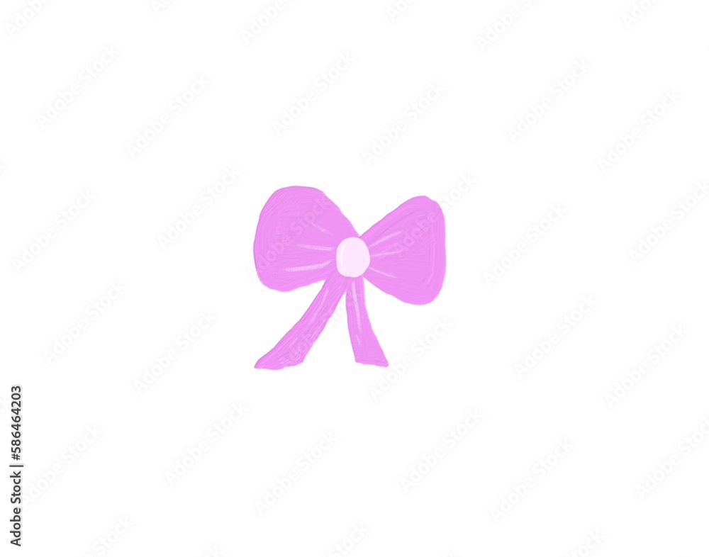 pink ribbon bow