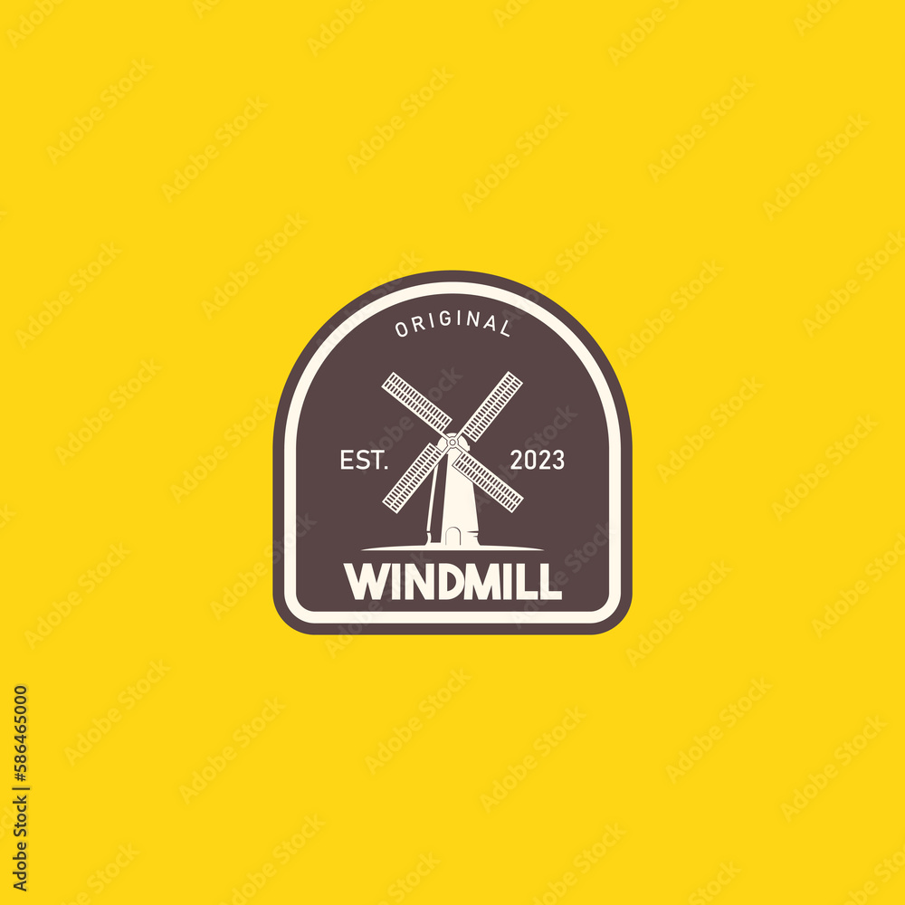 windmill energy business company logo classic simple idea windmill energy business company logo classic simple idea