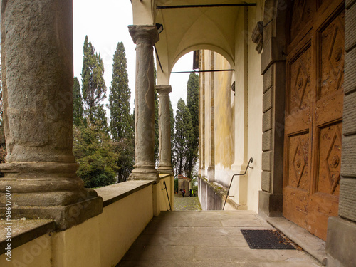 Italia, Toscana, Pistoia, La chiesa di San Francesco e il convento di San Francesco a Giaccherino sono un complesso architettonico pistoiese. photo