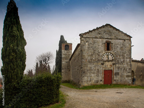 Italia  Toscana  Pistoia  una antica pieve nella campagna di Pistoia.