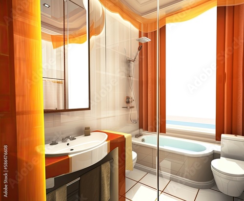 Interior of a bathroom