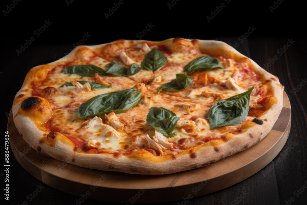 Assorted types of italian pizzas