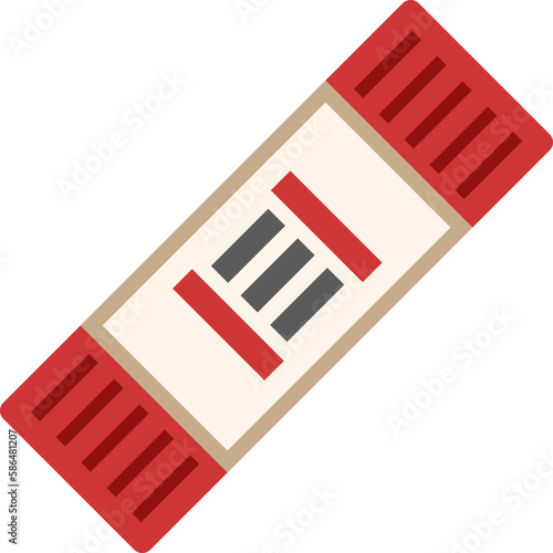 スティックのりのシンプルなイラスト