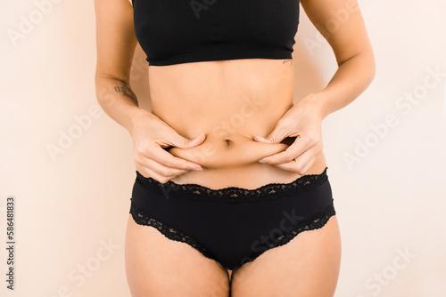 Konstfotografi Woman with Localized Fat on Belly