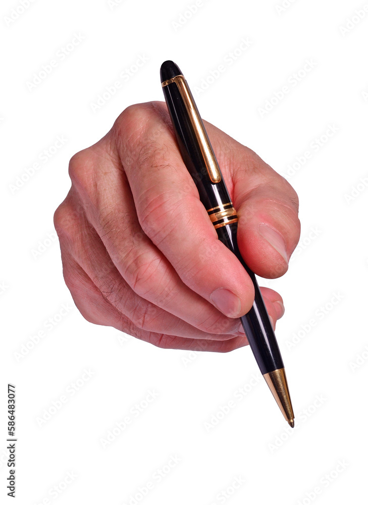 Hand hold signing document with pen isolated on transparent layered background. Hand hold signing document with pen isolated on transparent layered background.