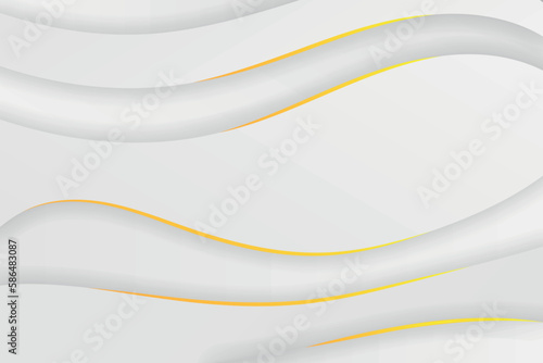 Abstract background with white gradient and golden lines. in EPS10 format