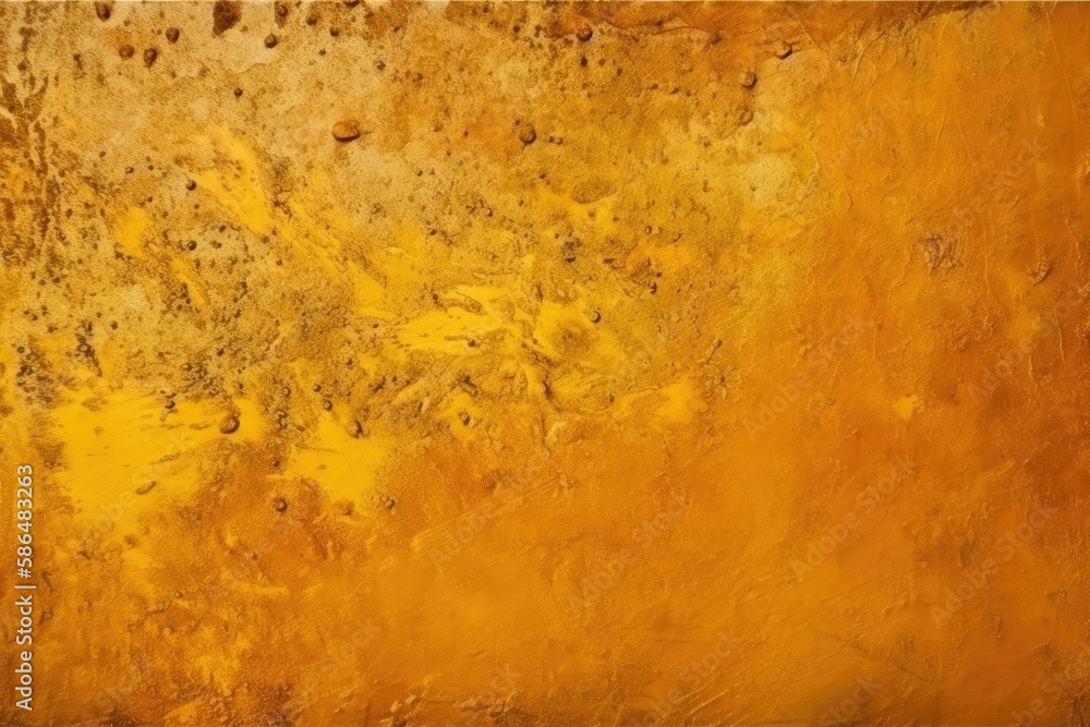 an abstract painting with warm yellow and brown tones. Generative AI