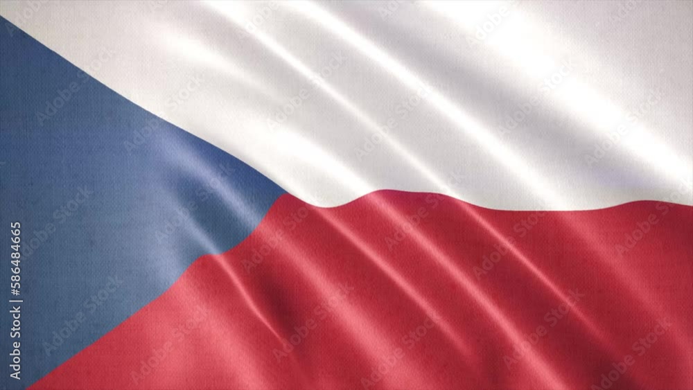 Realistic waving flag of Czech Republic Animation. 4K Realistic waving flag of Czech Republic Animation. 4K