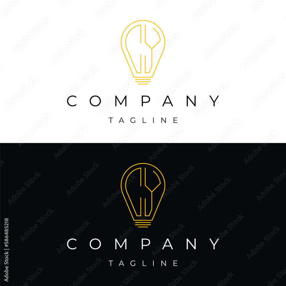 Letter CY initial lamp solution bulblight icon logo design vector template Letter CY initial lamp solution bulblight icon logo design vector template