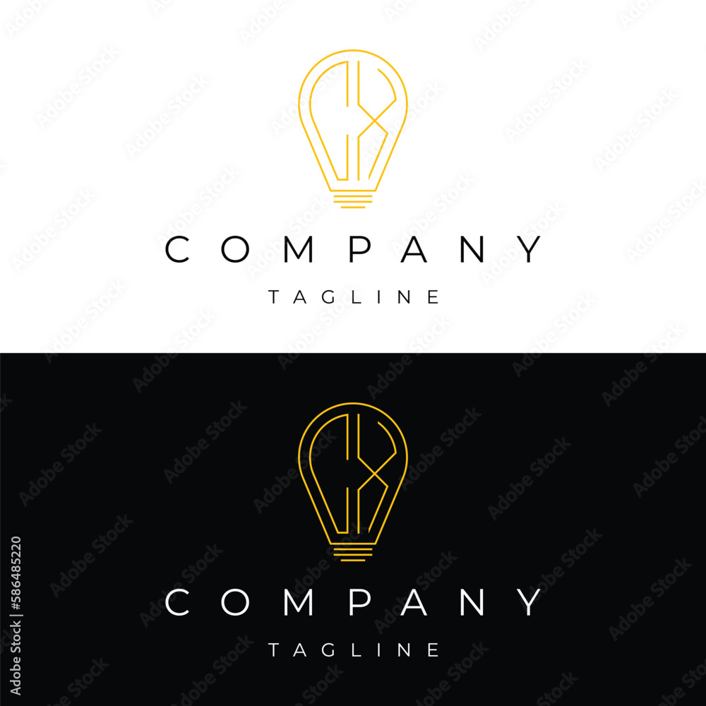 Letter CX initial lamp solution bulblight icon logo design vector template Letter CX initial lamp solution bulblight icon logo design vector template