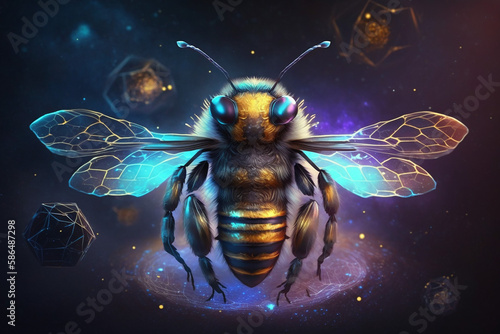 Spirit Animal - Bee, Generative AI © Kadek