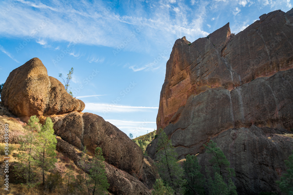 Cliff and Landscape of Pinnacles National Park