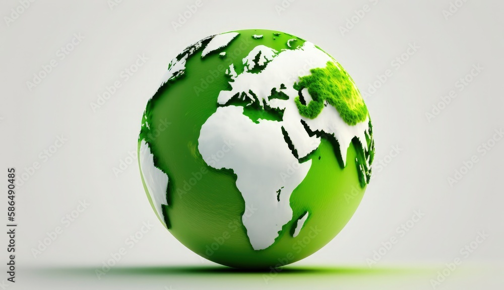 World Earth day concept. Illustration of the green planet earth on a white background. earth day poster, banner, card, APRIL 22, Saving the planet, environment, Planet Earth, Generate Ai World Earth day concept. Illustration of the green planet earth on a white background. earth day poster, banner, card, APRIL 22, Saving the planet, environment, Planet Earth, Generate Ai